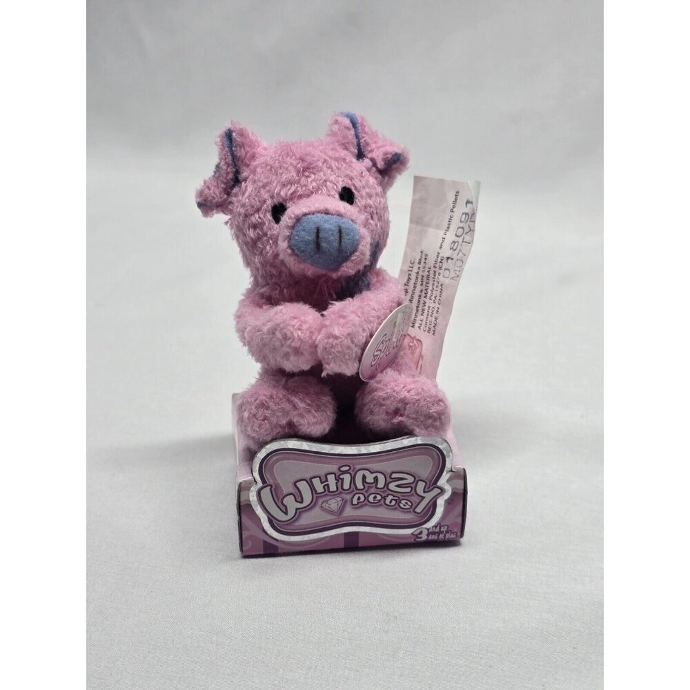 Whimzy Pets Pink Pig Mini Plush 2.75” “Splat” New